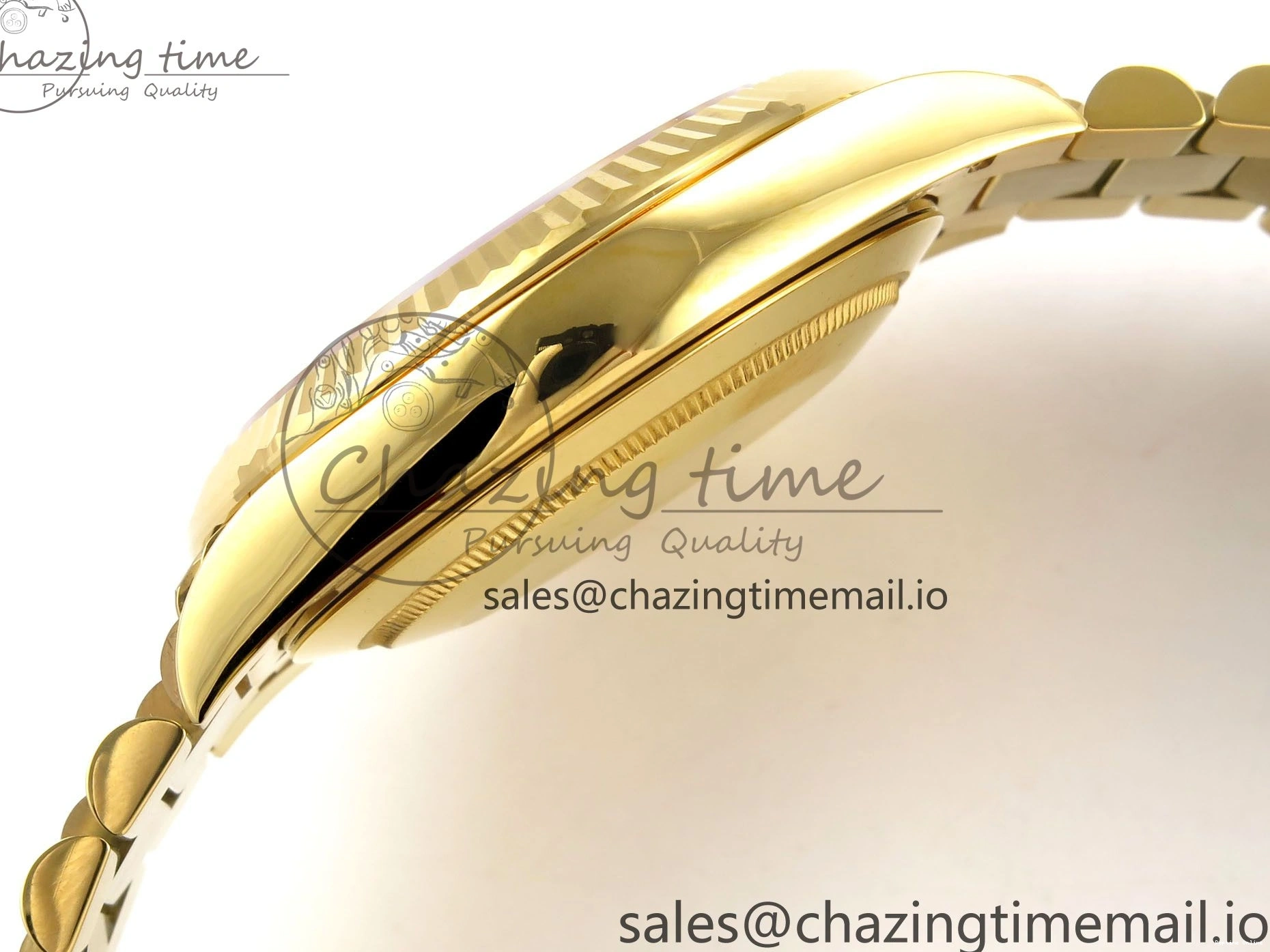 0508 Tailored Day Date 40 YG 228238 THBF 1:1 Best Edition YG Dial on President Bracelet VR3255 (Gain Weight) 952